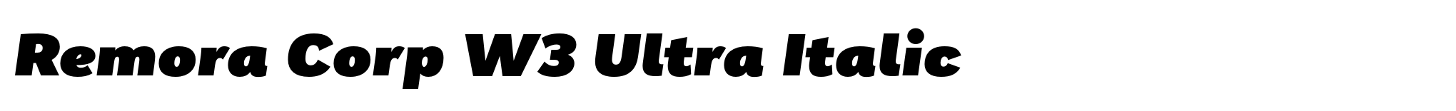 Remora Corp W3 Ultra Italic image
